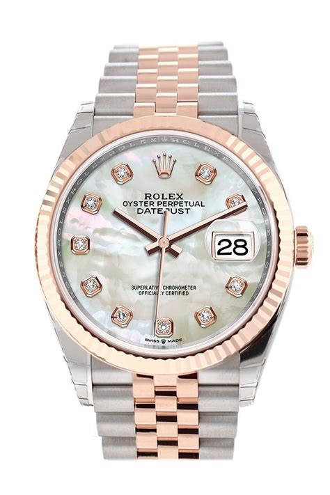 rolex oyster perpetual datejust 36 mother of pearl|Rolex Datejust 36mm white dial.